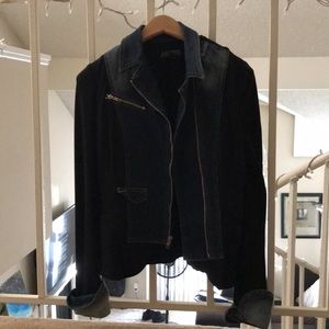 Denim jacket.